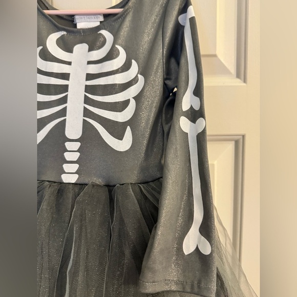 Pottery Barn Kids Silver Tutu Dress Skeleton Costume - Picture 11 of 14